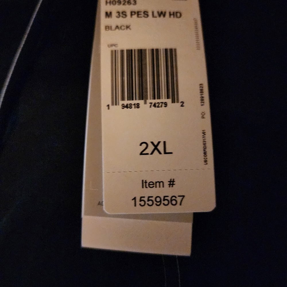 Adidas pullover hoody xxl black nwt - Picture 2 of 4